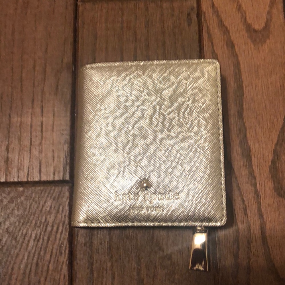 Small gold Kate spade wallet